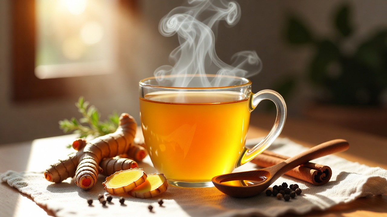 Golden Turmeric Ginger Tea
